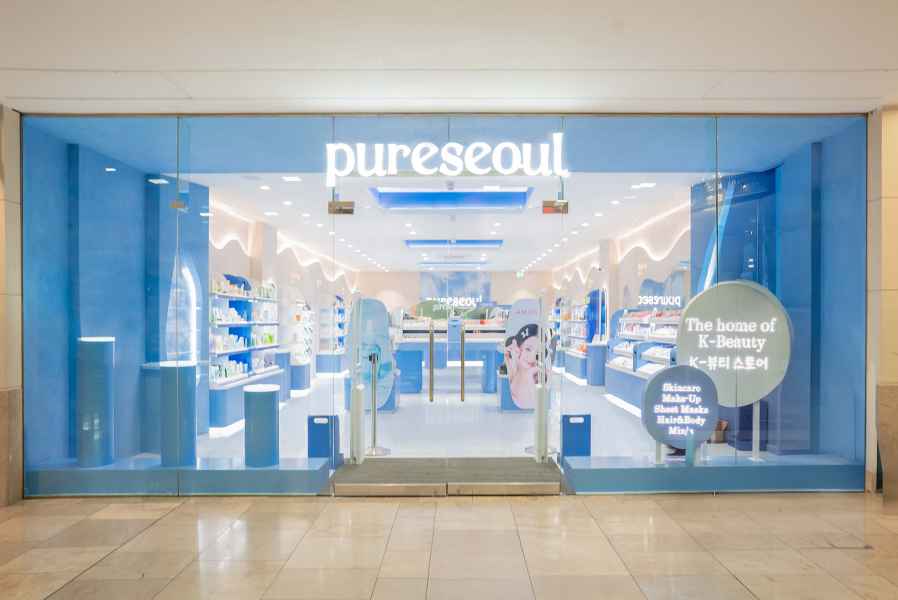 PURESEOUL Cardiff, shopfront and illuminated signage delivered by JPS Services